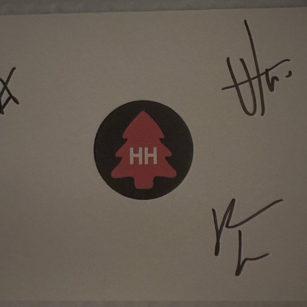 Hawthorne Heights Signed Holiday Card Autographed Christmas Rock Emo